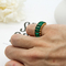 Nhẫn trang sức thời trang có thể điều chỉnh 925 Nhẫn bạc 17mm cho nam giới