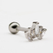Xỏ khuyên tai Zircon Gems Jewellery 1.2mm 16G Silver Car sụn Stud