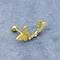 Pha lê đôi bông tai bướm vàng đinh tán 316 Thép không gỉ 8mm