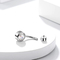 Double Clear Gems Women Titanium Belly Belly Button Ring 14 Gauge 6mm