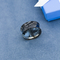 Màu đen trong suốt bằng đá cẩm thạch cắm tai Đường hầm 10mm Bông tai acrylic Xỏ lỗ 2G
